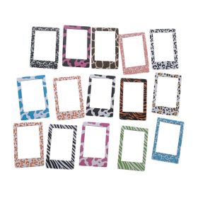 30 Pcs Animal Pattern Paper Picture Frame Stickers Phote Album Border Sticker Journal Planner Scrapbooking Supplies