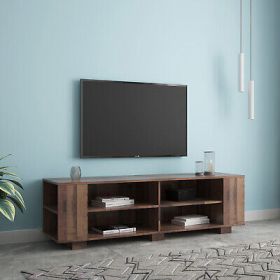 TV Stand for TVs Flat Screen Mid-Century Modern Entertainment Center