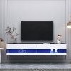 180 Wall Mounted Floating 80 TV Stand with 20 Color LEDs