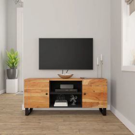 TV Stand 41.3"x13"x18.1" Solid Wood Acacia