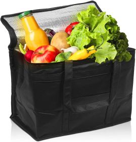 Bla—Åk Insulated Shopping Bags 11' x 8' x 9' Insulated Grocery Bag Pack of 2 Insulated Food Delivery Bag 11x8x9 Heavy Duty Insulated Bag for Grocery S