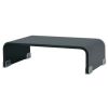 TV Stand / Monitor Riser Glass Black 15.7"x9.8"x4.3"