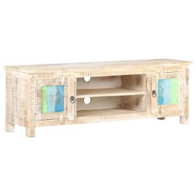 TV Cabinet 47.2"x11.8"x15.7" Rough Acacia Wood