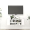 Wall-Mounted TV Cabinet High Gloss White 40.2"x13.8"x13.8" Engineered Wood