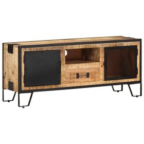 TV Cabinet 43.3"x12.2"x18.1" Rough Mango Wood