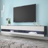 180 Wall Mounted Floating 80 TV Stand with 20 Color LEDs