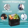 Bla—Åk Insulated Shopping Bags 11' x 8' x 9' Insulated Grocery Bag Pack of 2 Insulated Food Delivery Bag 11x8x9 Heavy Duty Insulated Bag for Grocery S