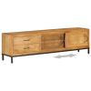 TV Cabinet Solid Mango Wood 55.1"x11.8"x15.7"