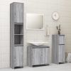 Bathroom Cabinet Gray Sonoma 11.8"x11.8"x37.4" Engineered Wood