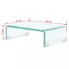 TV Stand / Monitor Riser Glass Clear 15.7"x9.8"x4.3"