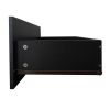 Black TV Stand with LED RGB Lights,Flat Screen Cabinet, Gaming Consoles - in