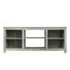 Living room TV stand furniture with 4 storage compartments and 1 shelf cabinet