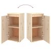 TV Cabinets 2 pcs Solid Wood Pine