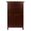 Wood Chablis 20-Bottle Display Wine Cabinet, Walnut Finish