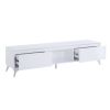 Raceloma TV stand , LED, White Chrome Finish 91995