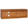 Wall-mounted TV Cabinet 35.4"x11.8"x11.8" Solid Teak Wood