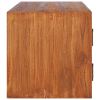 Wall-mounted TV Cabinet 35.4"x11.8"x11.8" Solid Teak Wood