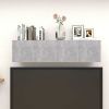 Wall Mounted TV Cabinets 4 pcs Concrete Gray 12"x11.8"x11.8"