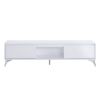 Raceloma TV stand , LED, White Chrome Finish 91995