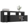 TV Cabinet Black 47.2"x11.8"x19.7" Engineered Wood