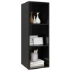 Wall-mounted TV Cabinet High Gloss Black 14.6"x14.6"x42.1" Engineered Wood