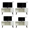 TV Stand Use in Living Room Furniture with 1 storage and 2 shelves Cabinet