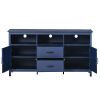 TV Stand for TV up to 68 in with 2 Doors and 2 Drawers Open Style