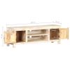 TV Cabinet 47.2"x11.8"x15.7" Rough Acacia Wood