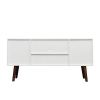 TV Stand Use in Living Room Furniture with 1 storage and 2 shelves Cabinet