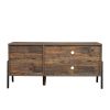 TV cabinet wooden TV console media cabinet with storage space