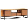 TV Cabinet 47.2"x11.8"x15.7" Solid Reclaimed Wood and Steel