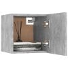 Wall Mounted TV Cabinets 4 pcs Concrete Gray 12"x11.8"x11.8"