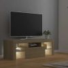 TV Cabinet with LED Lights Sonoma Oak 47.2"x13.8"x15.7"