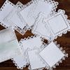 10 Pcs White Lace Scrapbooking Supplies Paper Picture Frame DIY Journal Scrapbook Background Paper