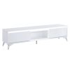 Raceloma TV stand , LED, White Chrome Finish 91995