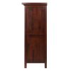 Wood Chablis 20-Bottle Display Wine Cabinet, Walnut Finish