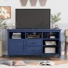 TV Stand for TV up to 68 in with 2 Doors and 2 Drawers Open Style