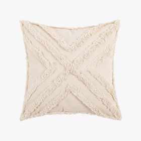 Tassel Tufted Pillow Decoration Cushion Cover (Option: 45x45cm-Single Pillowcase)