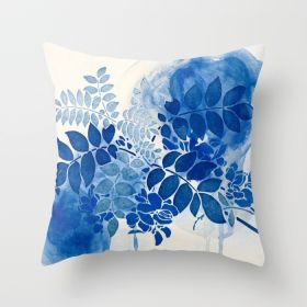 Fashion Simple Flower Pillow Cover (Option: DRD45 1-45x45cm)