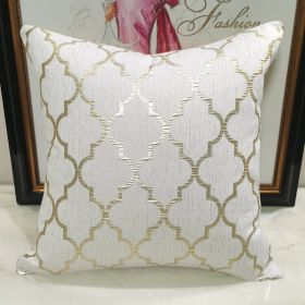 Chair Pillow Cover Light Luxury And Simplicity Modern Beige Gold (Option: Beige Gold AB Non Rolled Style-30x50cmPillowcase)