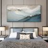 Handmade Oil Painting Original Abstract Seascape Oil Painting On Canvas Large Wall Art Bule Sea Painting Custom Painting Boho Wall Art Living room Wal