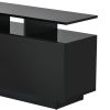 Modern TV Stand for TVs up to 65inches with LED lights, 16 Colors, for Livingroom, Bedroom