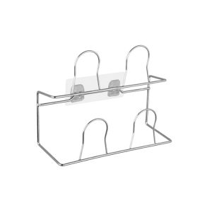 Stainless Steel Household Bathroom Slipper Rack (Option: Double layer)